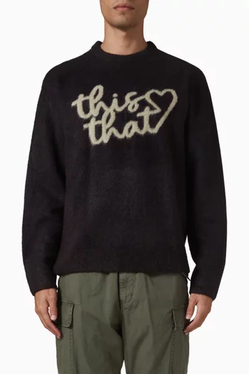 Heart Logo Sweater in Knit
