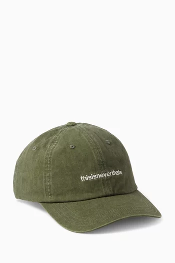 T-logo Cap in Cotton Twill