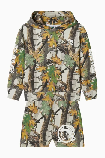 Camo Hoodie in Cotton