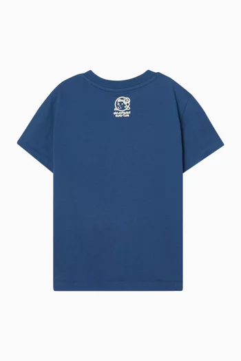 Tree Camo Arch Logo T-shirt in Cotton
