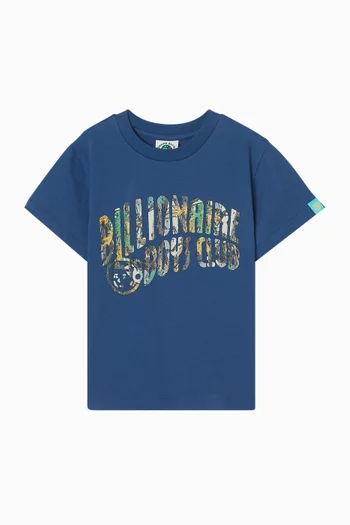 Tree Camo Arch Logo T-shirt in Cotton