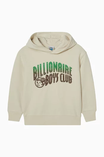 Arch Logo Popover Hoodie in Cotton