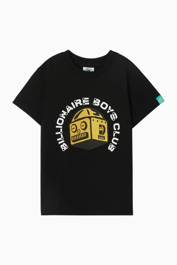 Robot Logo T-shirt in Cotton