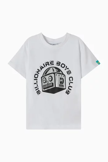 Robot Logo T-shirt in Cotton