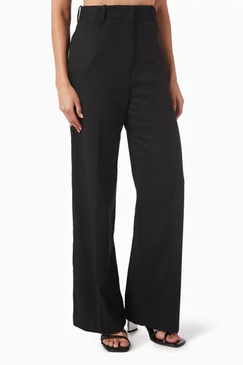 بنطال بدلة مطرز بأحجار الراين