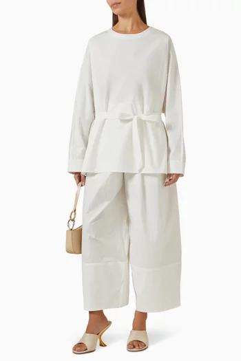 تونيك بحزام بوبلين