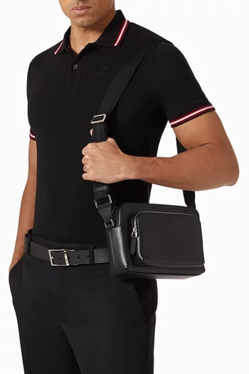 Capitol Crossbody Bag in Grained Leather