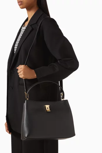 حقيبة يد ليف جلد بارز الملمس