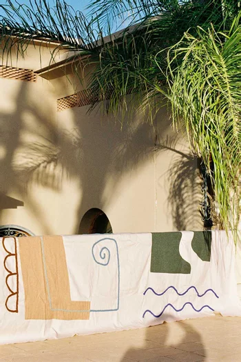 بطانية اتزيار مزيج صوف وقطن