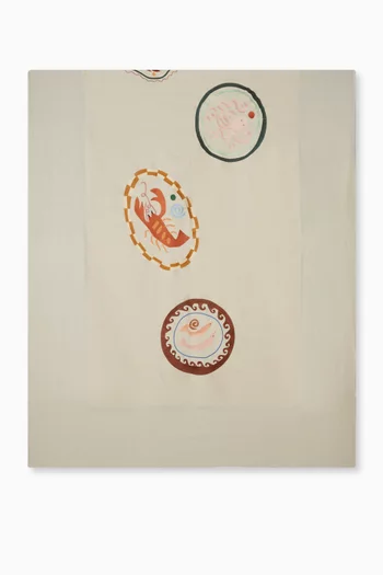 Dejeuner A La Plage Tablecloth in Cotton