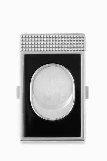 Cigar Cutter in Silver-tone Metal