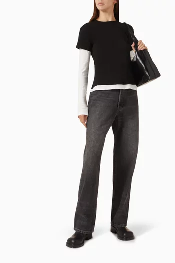 بلوزة روري متعددة الطبقات قطن