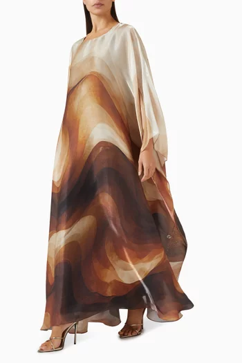 Printed Wave Kaftan