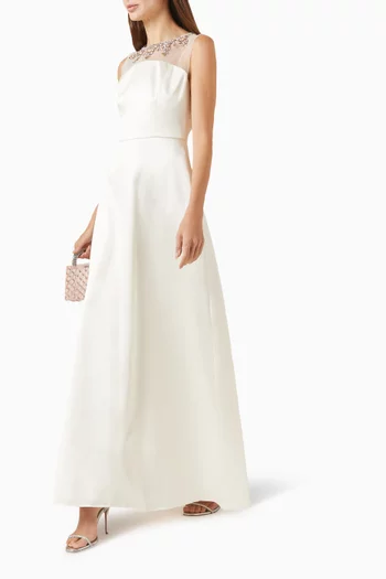 Embellished A-line Gown