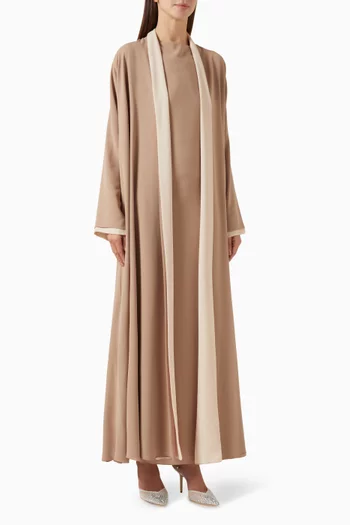 Two-tone Abaya Set