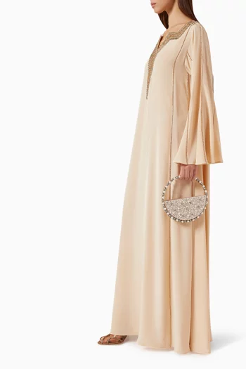 قفطان مطرز بالكريستال