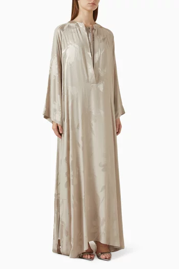 Floral Self-design Kaftan