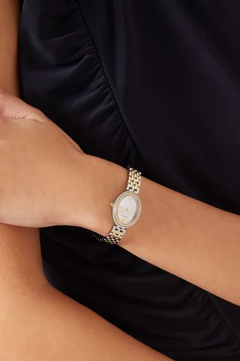 Oval Pavé Watch, 22 x 28mm