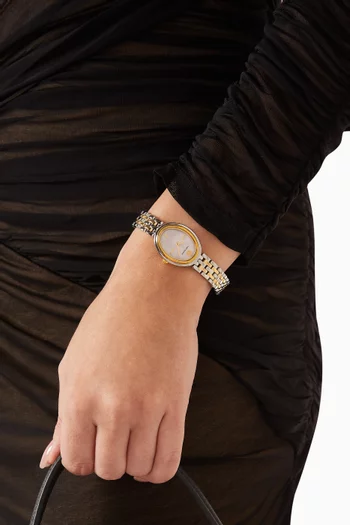 Oval Quartz Watch, 22 x 28mm