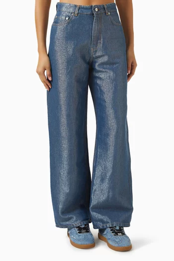 Izey Weft Jeans in Shiny Denim
