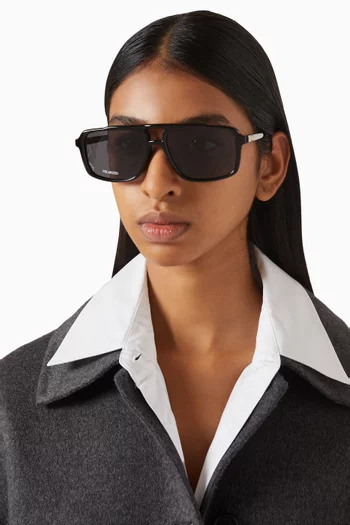 نظارة شمسية لو جار بحجم كبير بوليمر