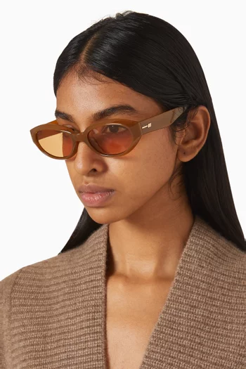 Le Bijou Oval Sunglasses in Polymer