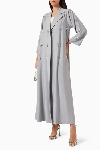 Embroidered Abaya in Cotton