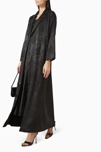 Self-embossed Abaya in Silk