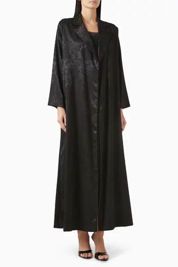 Self-embossed Abaya in Silk