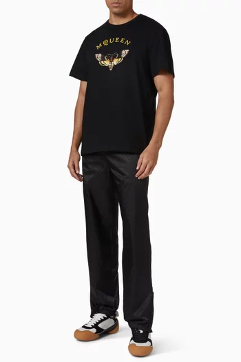 Skull Jacquard Pants in Nylon