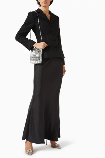 Tailoured Boucle Maxi Dress