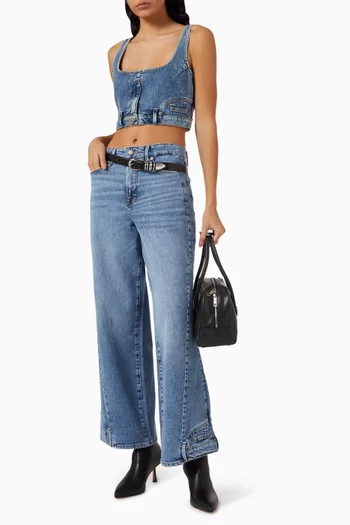 بنطال جينز بتصميم مبتكر دينم