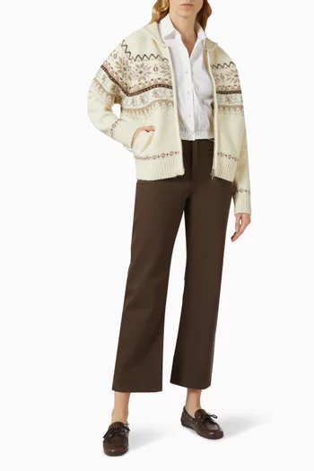 Unisex Cowichan Cardigan in Wool Blend