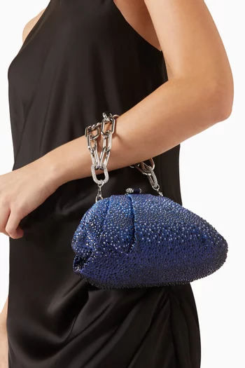 Gemma Crystal-embellished Clutch