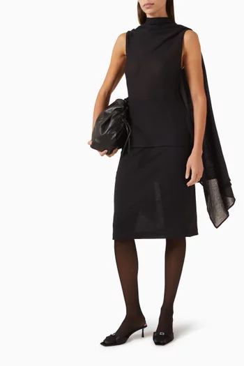 Moon Sheer Midi Skirt in Organic Cotton
