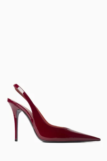 Anok 105 Slingback Pumps in Patent Leather