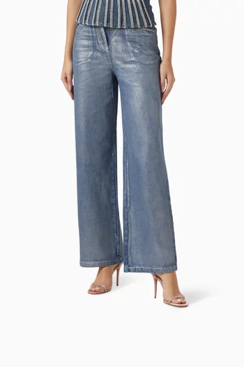 Barbara 105 Crystal Sandals in Satin