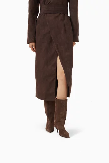 حذاء بوت فيونا بكعب 60 مم شمواه