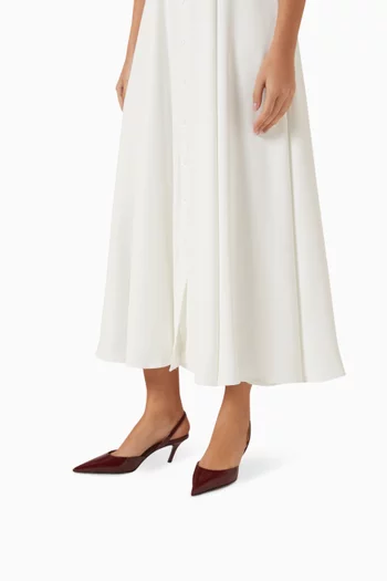 Sofia 60 Slingback Pumps in Patent Leather