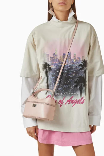 حقيبة مستحضرات تجميل روديو جلد عجل