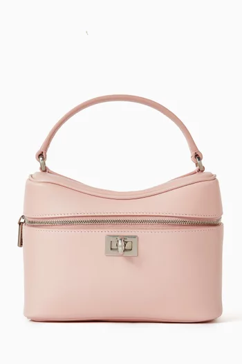 حقيبة مستحضرات تجميل روديو جلد عجل