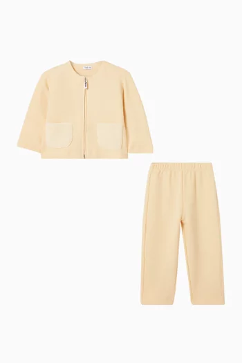 طقم سويت شيرت بجيب وبنطال