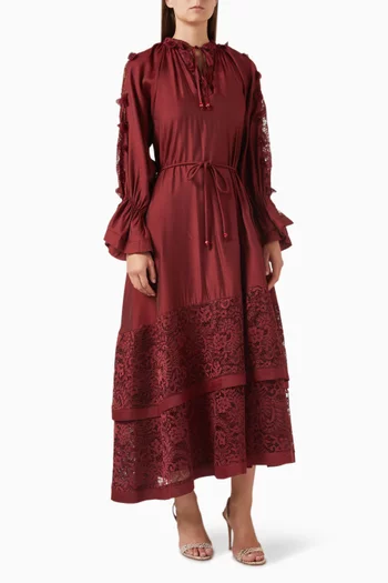 Ruffled Midi Dress