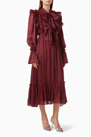 Ruffled Midi Dress