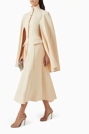 Olivia Cape Dress in Viscose