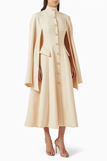 Olivia Cape Dress in Viscose