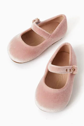 Eva Ballet Flats in Velvet