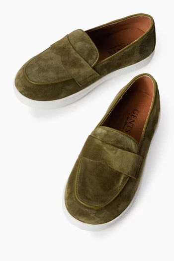Kirk Penny Loafers in Suede
