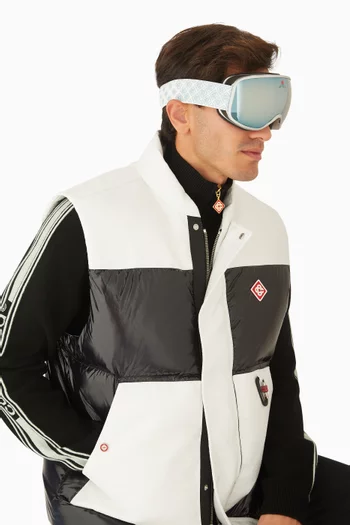 Monogram-strap Ski Goggles in Acetate