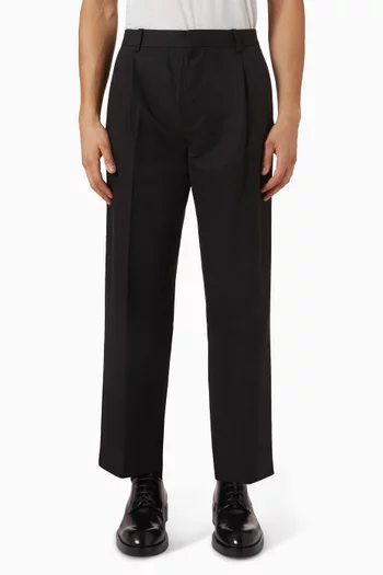 Straight-fit Pants in Cotton-twill